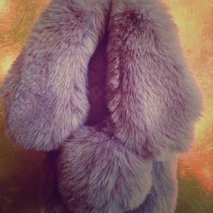 iPhone ⅞ case cover fur bunny ears
